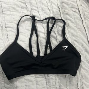 Black Gymshark Minimal Bra (Straps included)